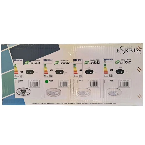 VENTILATEUR DE PLAFOND STYLE PLAFONNIER LED 48W 3000-6000K 5 PALES BLANC GLIMMER VENTILATEUR DE PLAFOND STYLE PLAFONNIER LED 48W 3000-6000K 5 PALES BLANC GLIMMER