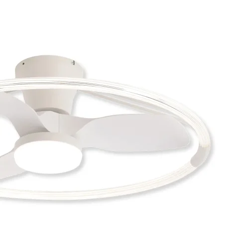 VENTILATEUR DE PLAFOND STYLE PLAFONNIER LED 40W 3000-6000K 3 PALES BLANC PIETRO VENTILATEUR DE PLAFOND STYLE PLAFONNIER LED 40W 3000-6000K 3 PALES BLANC PIETRO