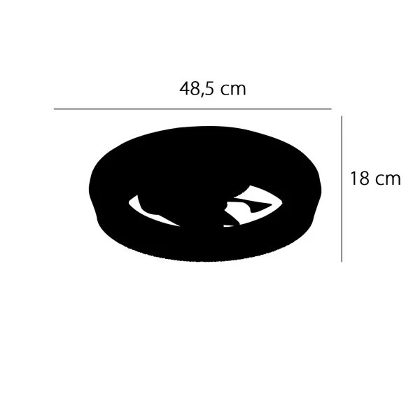 VENTILATEUR DE PLAFOND STYLE PLAFONNIER LED 48W 3000-6000K 5 PALES BLANC GLIMMER VENTILATEUR DE PLAFOND STYLE PLAFONNIER LED 48W 3000-6000K 5 PALES BLANC GLIMMER