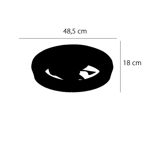 VENTILATEUR DE PLAFOND STYLE PLAFONNIER LED 48W 3000-6000K 5 PALES BLANC GLIMMER VENTILATEUR DE PLAFOND STYLE PLAFONNIER LED 48W 3000-6000K 5 PALES BLANC GLIMMER