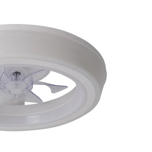VENTILATEUR DE PLAFOND STYLE PLAFONNIER LED 48W 3000-6000K 5 PALES BLANC CLARISSE VENTILATEUR DE PLAFOND STYLE PLAFONNIER LED 48W 3000-6000K 5 PALES BLANC CLARISSE