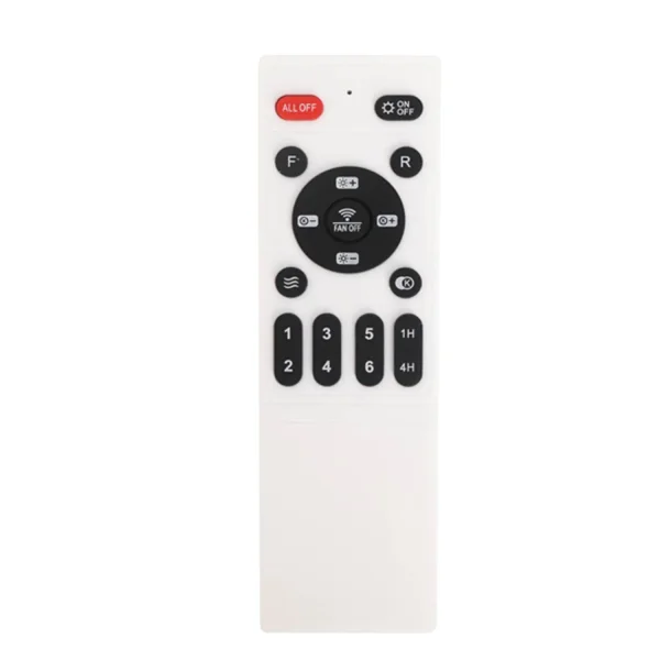 VENTILATEUR DE PLAFOND STYLE PLAFONNIER LED 48W 3000-6000K 5 PALES BLANC CLARISSE VENTILATEUR DE PLAFOND STYLE PLAFONNIER LED 48W 3000-6000K 5 PALES BLANC CLARISSE