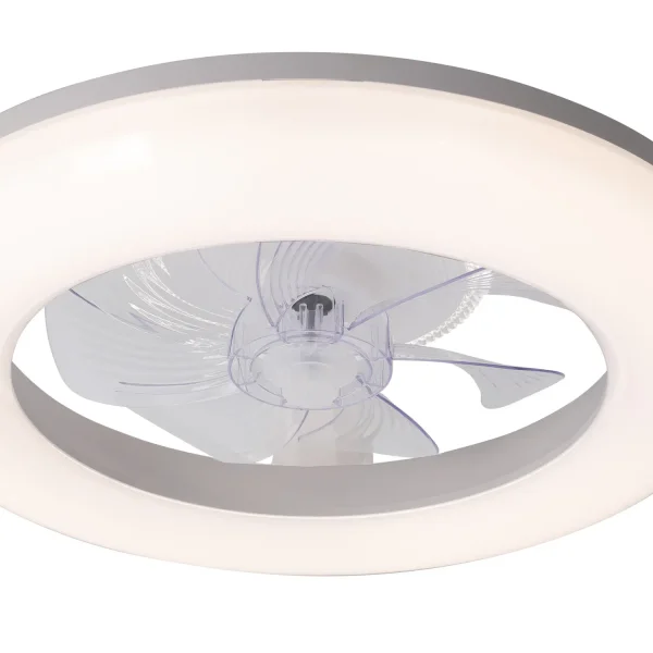 VENTILATEUR DE PLAFOND STYLE PLAFONNIER LED 48W 3000-6000K 5 PALES BLANC ELYSIAN VENTILATEUR DE PLAFOND STYLE PLAFONNIER LED 48W 3000-6000K 5 PALES BLANC ELYSIAN