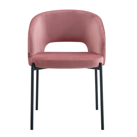 CHAISE TAPISSÉE ROSE CLOTILDE 2