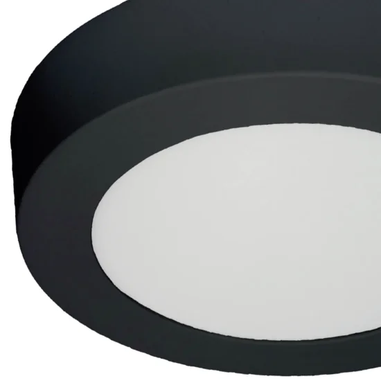 DOWNLIGHT LED DE SURFACE CIRCULAIRE 6W 3000K-6000K Ø 12 CM NOIR 2