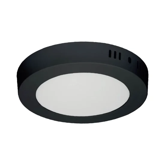 DOWNLIGHT LED DE SURFACE CIRCULAIRE 18W 3000K-6000K Ø 22 CM NOIR