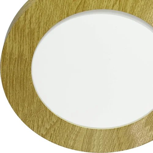 DOWNLIGHT LED SUPERFICIE CIRCULAIRE 6W 3000K-6000K Ø 12 CM COULEUR BOIS DOWNLIGHT LED SUPERFICIE CIRCULAIRE 6W 3000K-6000K Ø 12 CM COULEUR BOIS