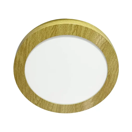 DOWNLIGHT LED DE SUPERFÍCIE CIRCULAIRE 18W 3000K-6000K Ø 22 CM COULEUR BOIS