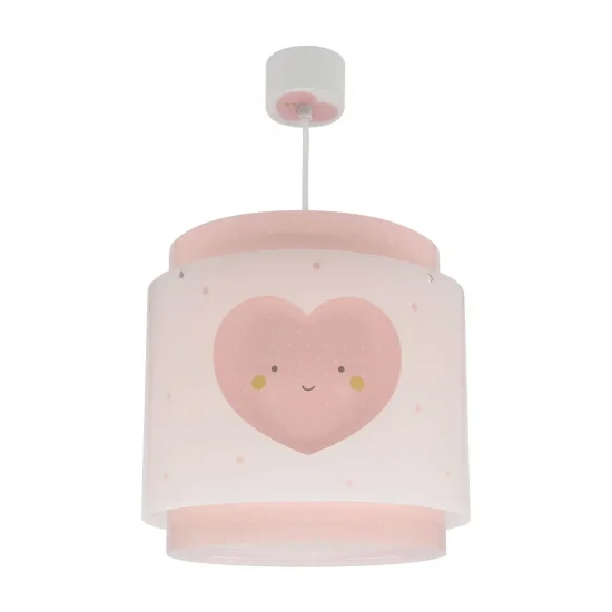 SUSPENSION DE PLAFOND ENFANT CŒUR ROSE