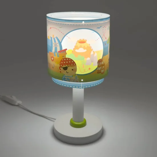 LAMPE DE TABLE ENFANT ÎLE AUX PIRATES 2