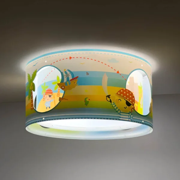 PLAFONNIER ENFANT ÎLE PIRATE