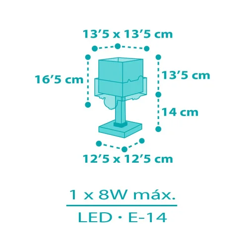 LAMPE DE TABLE ENFANT ANIMAUX DE LA JUNGLE