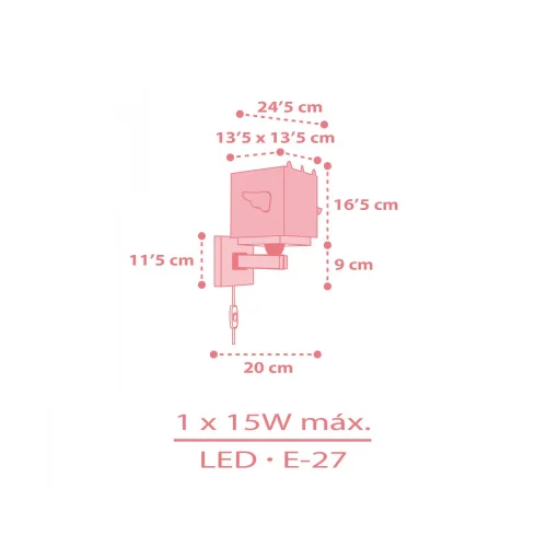 APPLIQUE MURAL POUR ENFANTS LITTLE UNICORN APPLIQUE MURAL POUR ENFANTS LITTLE UNICORN