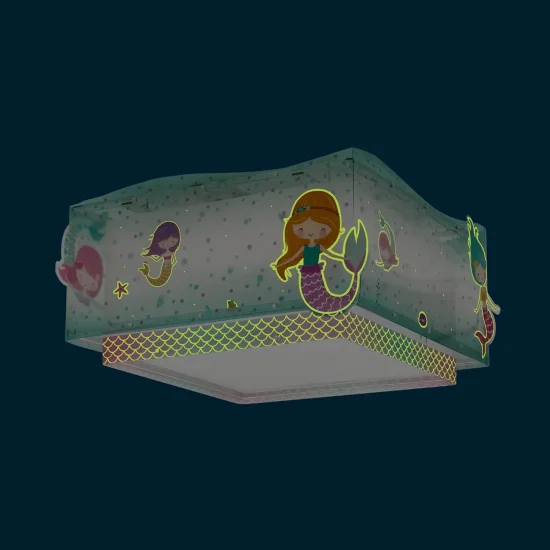 PLAFONNIER POUR ENFANTS 2 LUMIÈRES SIRÈNES 2