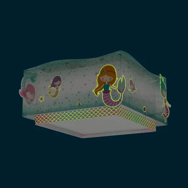 PLAFONNIER POUR ENFANTS 2 LUMIÈRES SIRÈNES