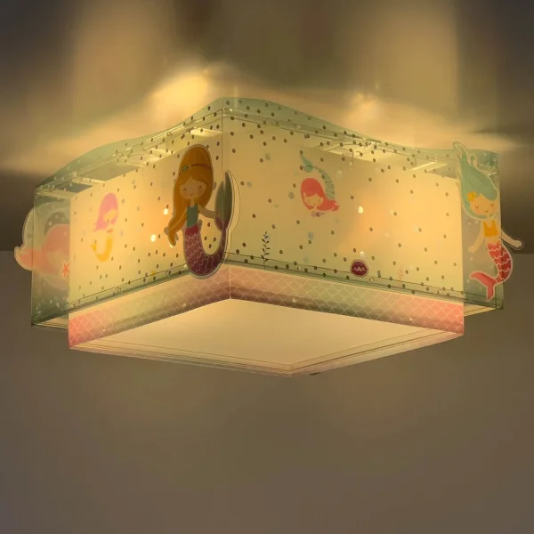PLAFONNIER POUR ENFANTS 2 LUMIÈRES SIRÈNES