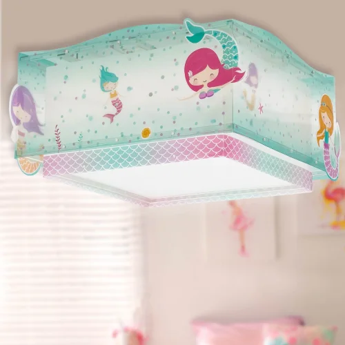PLAFONNIER POUR ENFANTS 2 LUMIÈRES SIRÈNES