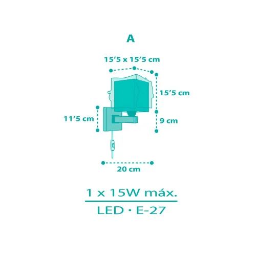 APPLIQUE MURAL POUR ENFANTS SIRÈNES APPLIQUE MURAL POUR ENFANTS SIRÈNES