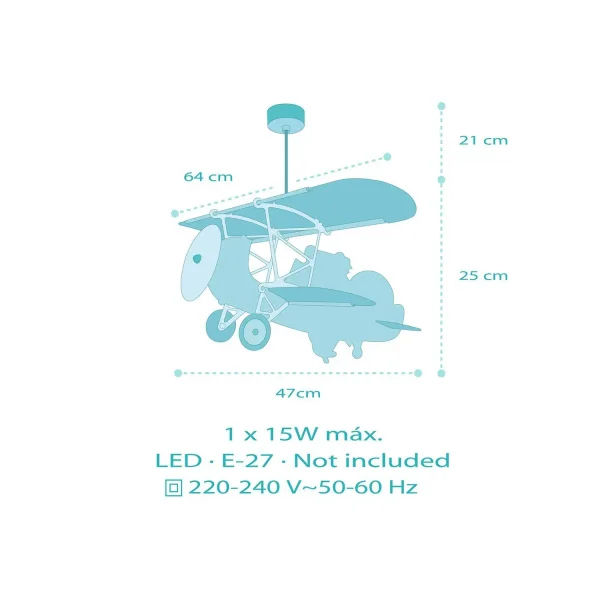 SUSPENSION ENFANT CROCODILE AVION