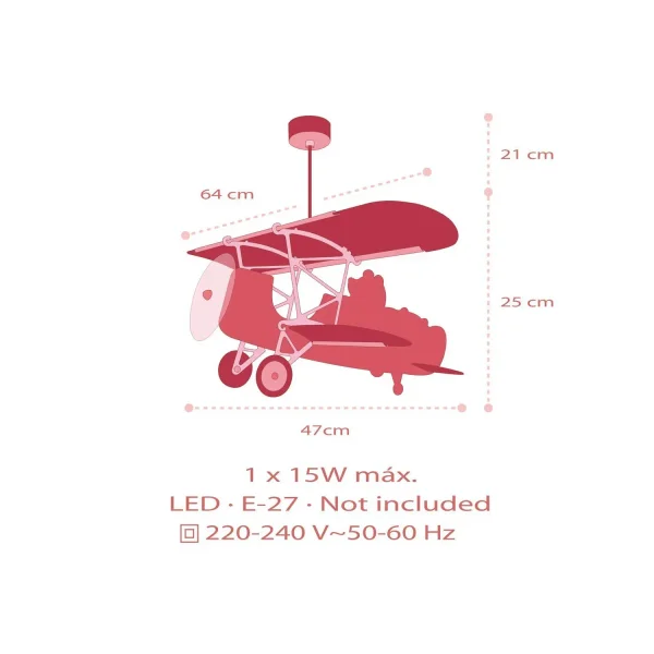SUSPENSION POUR ENFANTS TEDDY PLANE