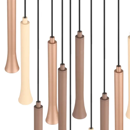 SUSPENSION LED 11 LUMIÈRES 33W RÉGLABLE BASE CIRCULAIRE FABIOLA