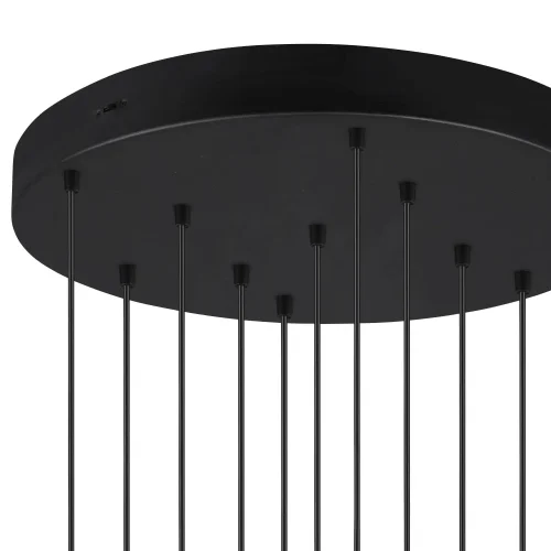 SUSPENSION LED 11 LUMIÈRES 33W RÉGLABLE BASE CIRCULAIRE FABIOLA
