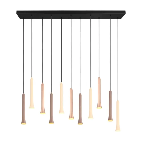 SUSPENSION LED 11 LUMIÈRES 33W RÉGLABLE BASE RECTANGULAIRE FABIOLA