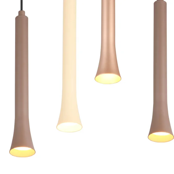 SUSPENSION LED 11 LUMIÈRES 33W RÉGLABLE BASE RECTANGULAIRE FABIOLA