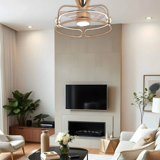 VENTILATEUR DE PLAFOND STYLE PLAFONNIER LED 48W 3000-6000K DORÉ BENEDICT 2