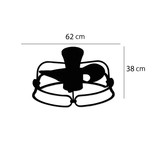 VENTILATEUR DE PLAFOND STYLE PLAFONNIER LED 48W 3000-6000K DORÉ BENEDICT VENTILATEUR DE PLAFOND STYLE PLAFONNIER LED 48W 3000-6000K DORÉ BENEDICT