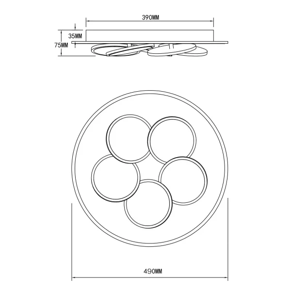 PLAFONNIER LED 35W 2700-6500K BLANC MILAN PLAFONNIER LED 35W 2700-6500K BLANC MILAN