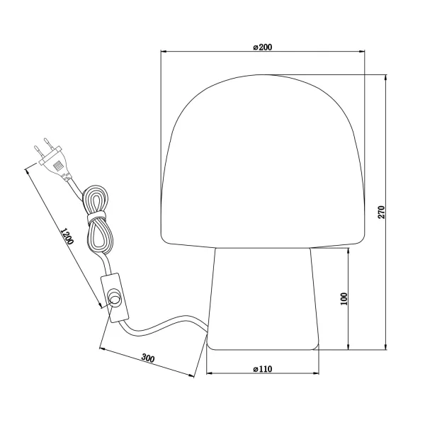 LAMPE DE TABLE EN MÉTAL NOIR E14 SINCLAIR