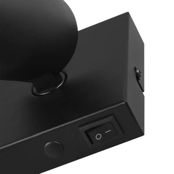 SPOT PLAFOND/MUR EN MÉTAL NOIR GU10 SILVANO SPOT PLAFOND/MUR EN MÉTAL NOIR GU10 SILVANO