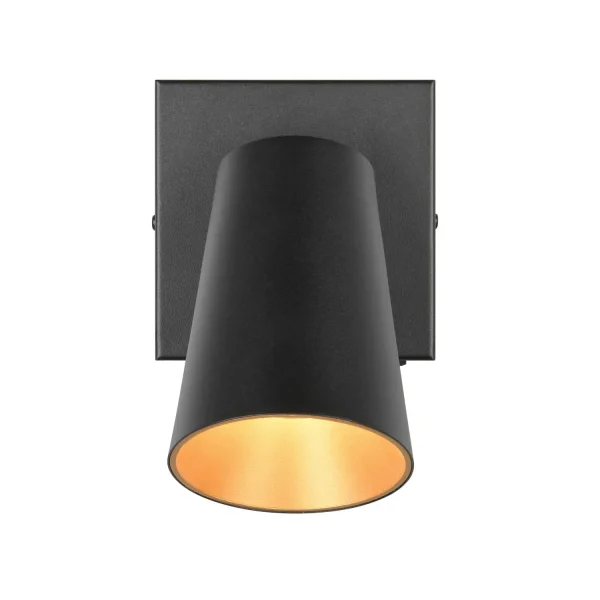SPOT PLAFOND/MUR EN MÉTAL NOIR GU10 SILVANO SPOT PLAFOND/MUR EN MÉTAL NOIR GU10 SILVANO