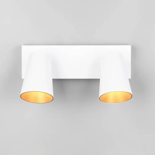 SPOT DE PLAFOND/MUR 2 LUMIÈRES MÉTAL BLANC GU10 SILVANO SPOT DE PLAFOND/MUR 2 LUMIÈRES MÉTAL BLANC GU10 SILVANO