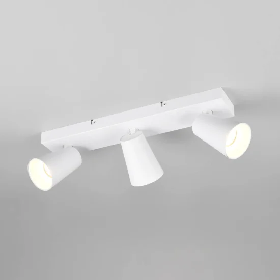 SPOT PLAFOND/MURAL 3 LUMIÈRES MÉTAL BLANC GU10 SILVANO 2