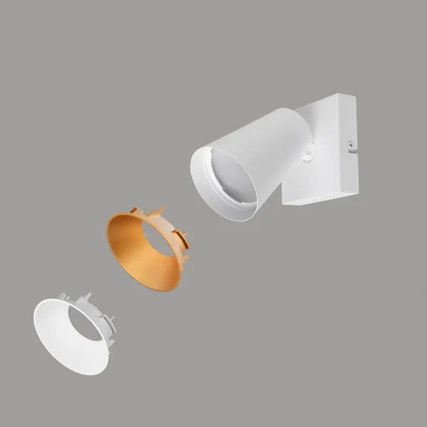 SPOT PLAFOND/MURAL 4 LUMIÈRES MÉTAL BLANC GU10 SILVANO SPOT PLAFOND/MURAL 4 LUMIÈRES MÉTAL BLANC GU10 SILVANO