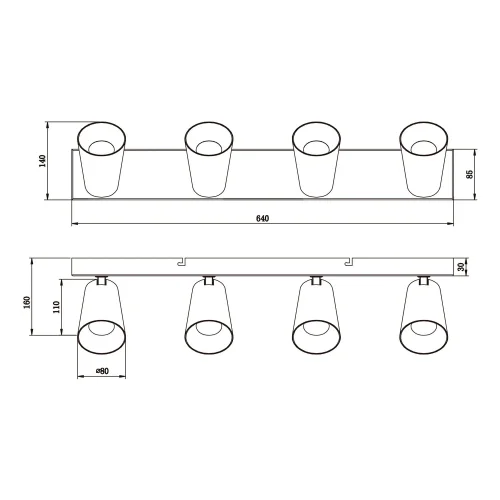 SPOT PLAFOND/MURAL 4 LUMIÈRES MÉTAL BLANC GU10 SILVANO SPOT PLAFOND/MURAL 4 LUMIÈRES MÉTAL BLANC GU10 SILVANO