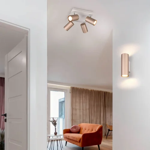 APPLIQUE MURAL 2 LUMIÈRES BIDIRECTIONNEL MÉTAL COFFEE/GRIS GU10 GRAFTON APPLIQUE MURAL 2 LUMIÈRES BIDIRECTIONNEL MÉTAL COFFEE/GRIS GU10 GRAFTON