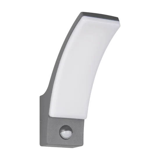 APPLIQUE EXTÉRIEUR 12,5W 4000K ANTHRACITE IP44 AVEC CAPTEUR LIRIO 2
