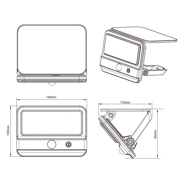 APPLIQUE EXTÉRIEUR SOLAIRE 4W 4000K AVEC SENSO BASCULANT IP44 VITEX APPLIQUE EXTÉRIEUR SOLAIRE 4W 4000K AVEC SENSO BASCULANT IP44 VITEX