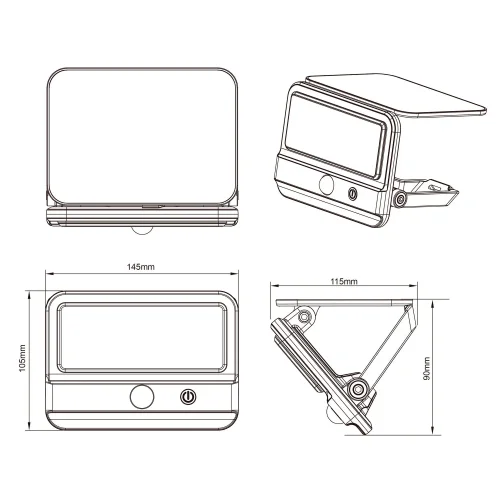 APPLIQUE EXTÉRIEUR SOLAIRE 4W 4000K AVEC SENSO BASCULANT IP44 VITEX APPLIQUE EXTÉRIEUR SOLAIRE 4W 4000K AVEC SENSO BASCULANT IP44 VITEX