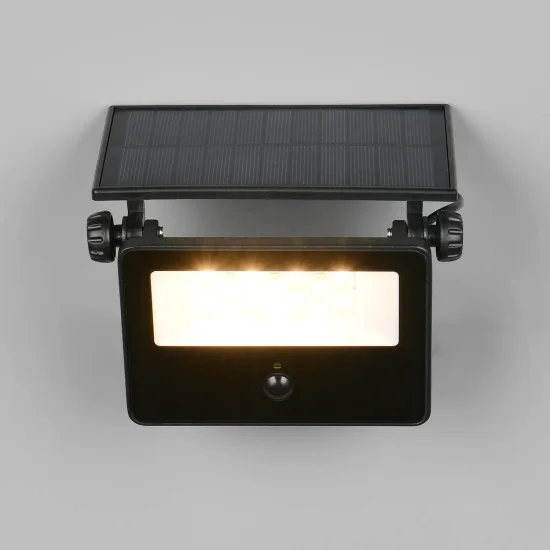 APPLIQUE EXTÉRIEUR SOLAIRE 10W 3000K-6000K CAPTEUR ORIENTABLE IP54 MUSCARI 2