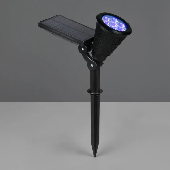 PROJECTEUR EXTÉRIEUR SOLAIRE 1W CAPTEUR D’OBSCURITÉ IP44 RGB FLAX 2