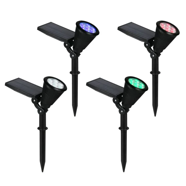 PROJECTEUR EXTÉRIEUR SOLAIRE 1W CAPTEUR D’OBSCURITÉ IP44 RGB FLAX