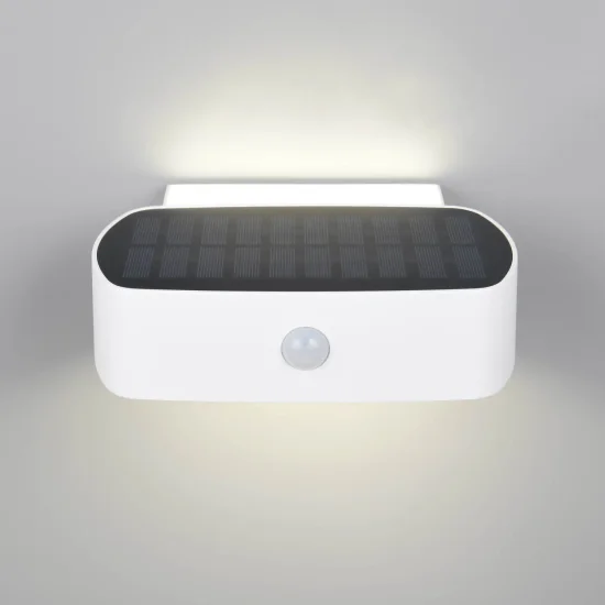 APPLIQUE EXTÉRIEUR SOLAIRE HYBRIDE 6W 4000K CAPTEUR IP44 BLANC BEGA 2