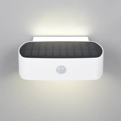 APPLIQUE EXTÉRIEUR SOLAIRE HYBRIDE 6W 4000K CAPTEUR IP44 BLANC BEGA