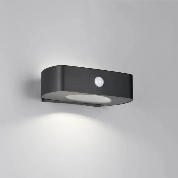 APPLIQUE EXTÉRIEUR SOLAIRE HYBRIDE 6W 4000K AVEC CAPTEUR IP44 NOIR BEGA