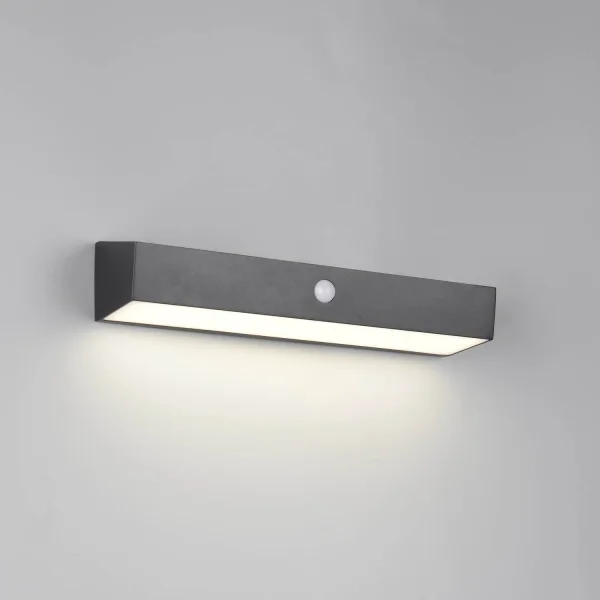 APPLIQUE EXTÉRIEUR SOLAIRE HYBRIDE 6W 4000K CAPTEUR IP44 NOIR SUNDEW APPLIQUE EXTÉRIEUR SOLAIRE HYBRIDE 6W 4000K CAPTEUR IP44 NOIR SUNDEW