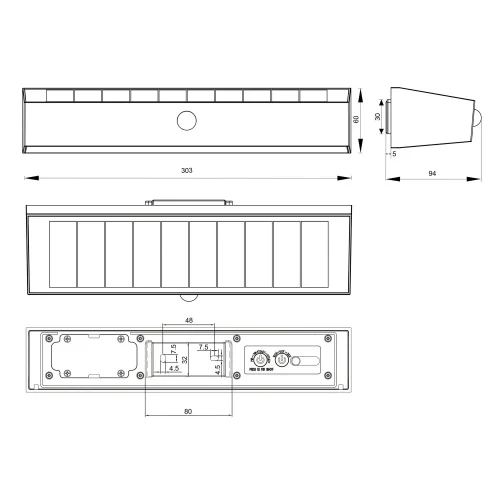 APPLIQUE EXTÉRIEUR SOLAIRE HYBRIDE 6W 4000K CAPTEUR IP44 NOIR SUNDEW APPLIQUE EXTÉRIEUR SOLAIRE HYBRIDE 6W 4000K CAPTEUR IP44 NOIR SUNDEW